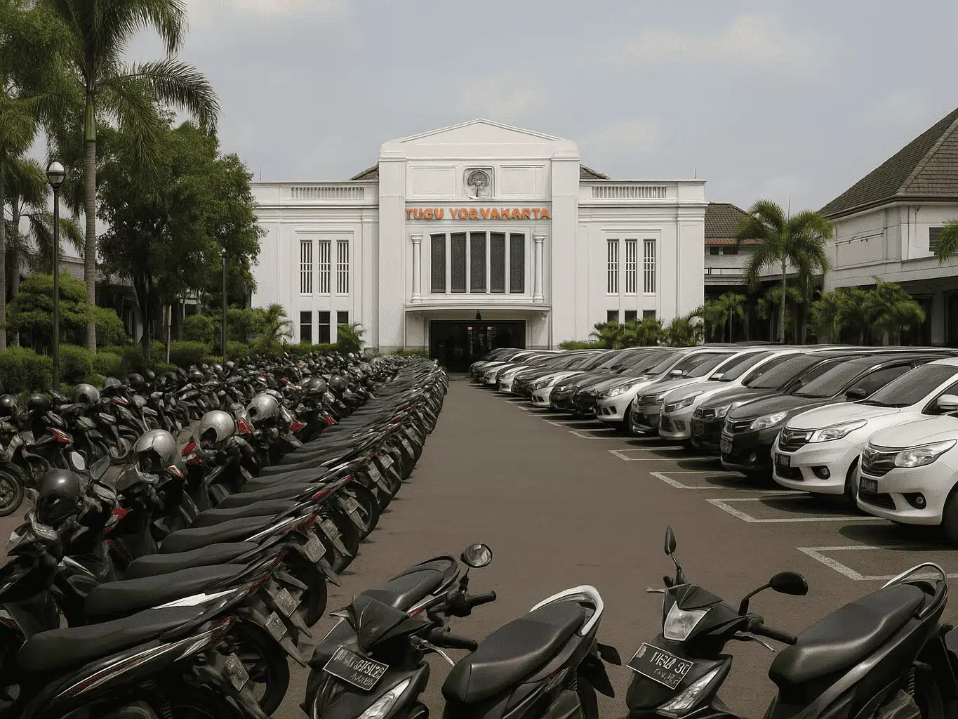 Cek Tarif Parkir Mobil dan Motor di Stasiun Tugu Yogyakarta!